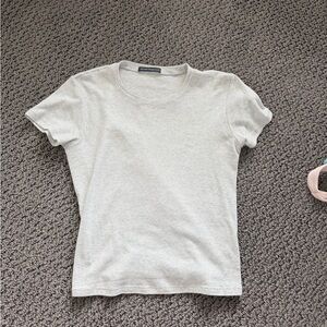 Brandy Melville T-Shirt - Light Gray